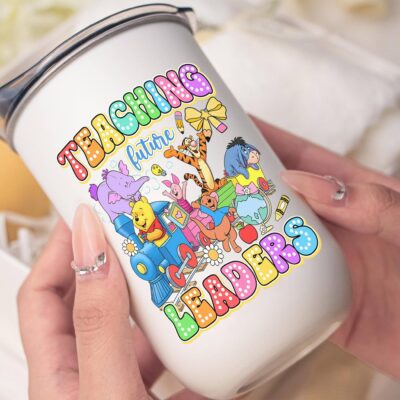 First Day Of School Teaching Future Leaders 20oz Tumbler – Teacher Gift, Classroom Drink Cup