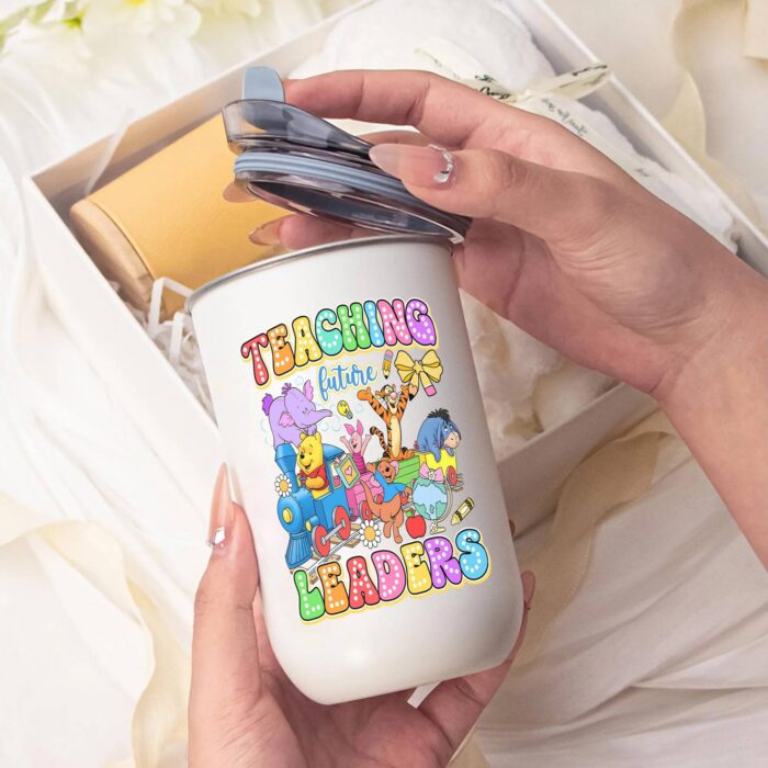 First Day Of School Teaching Future Leaders 20oz Tumbler – Teacher Gift, Classroom Drink Cup