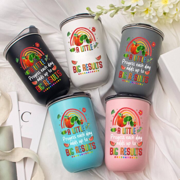The Very Hungry Caterpillar 20oz Tumbler – Cute Book Lover Gift, Kids Reading Drink Cup