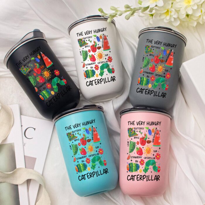 The Very Hungry Caterpillar 20oz Tumbler – Cute Book Lover Gift, Kids Reading Drink Cup