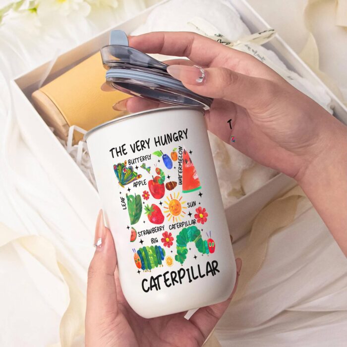 The Very Hungry Caterpillar 20oz Tumbler – Cute Book Lover Gift, Kids Reading Drink Cup